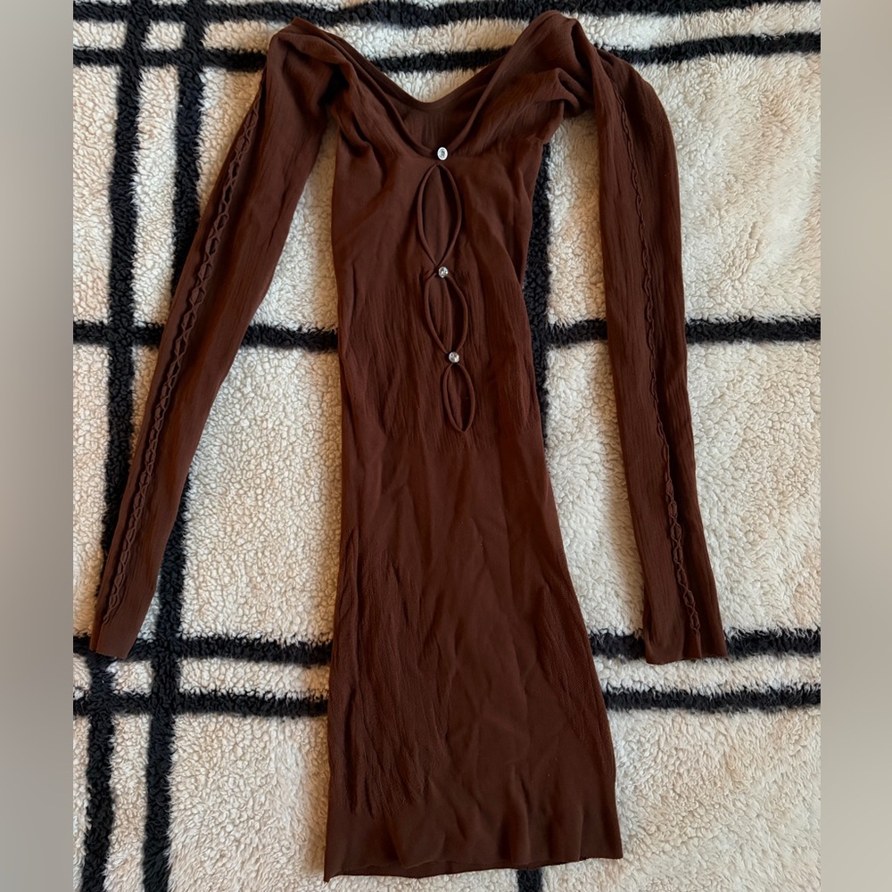 White Fox Boutique One Of A Kind Mesh Mini Dress